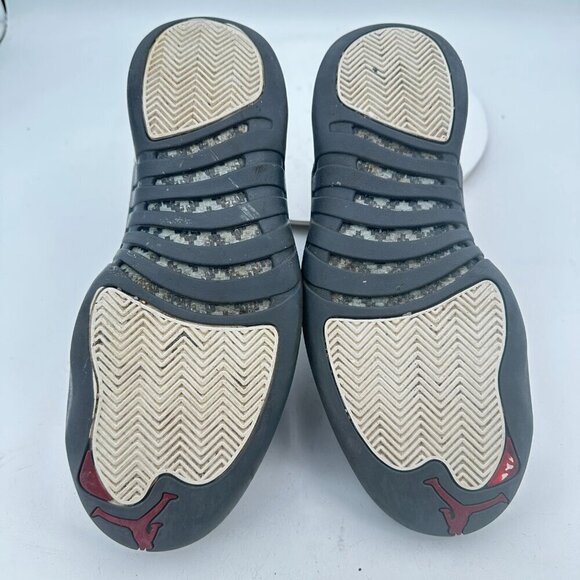 Nike Air Jordan 12 Retro Men Size 10.5 130690-160 White Dark Grey Training Shoes - Picture 8 of 11